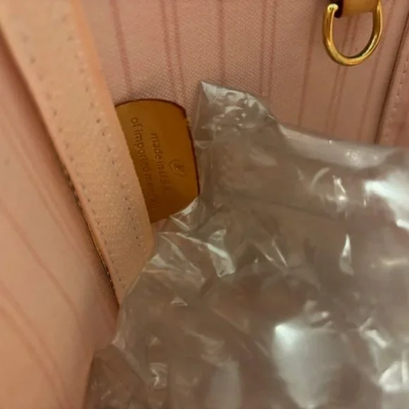 Louis Vuitton Damier Azur Neo Neverfull MM Rose Ballerine - Picture 11 of 15